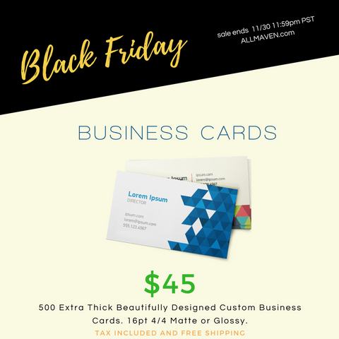 500 Custom Designed Business Cards
